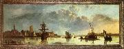 CUYP, Aelbert View on the Maas at Dordrecht Spain oil painting artist